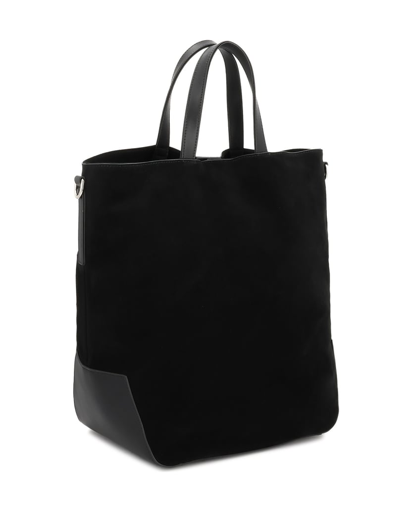 Kazar-Geräumige-schwarze-Wildlederhandtasche-schwarz