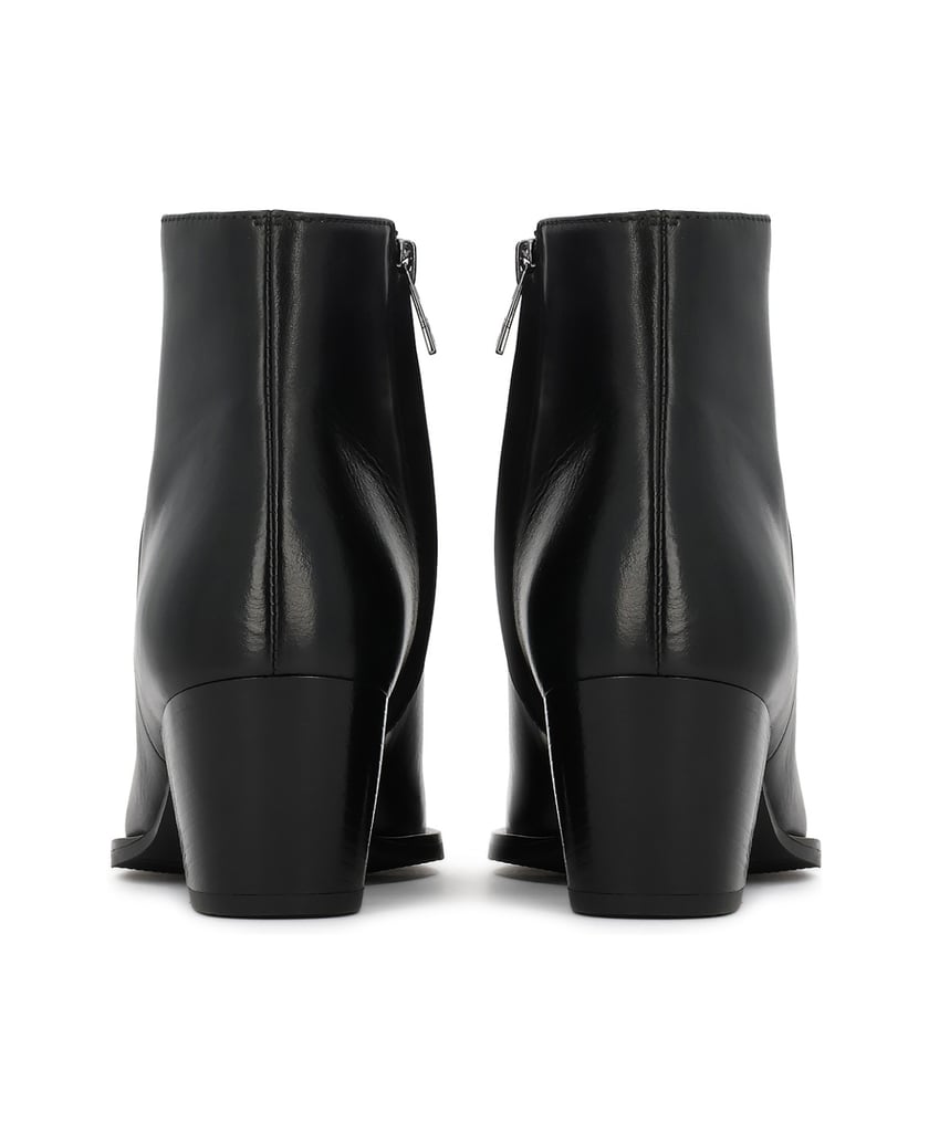 Kazar-Klassische-Lederstiefel-mit-Reißverschluss-schwarz