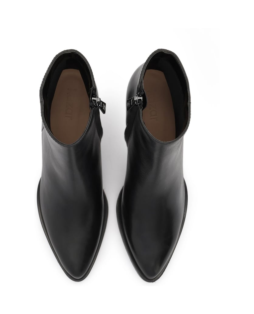 Kazar-Klassische-Lederstiefel-mit-Reißverschluss-schwarz