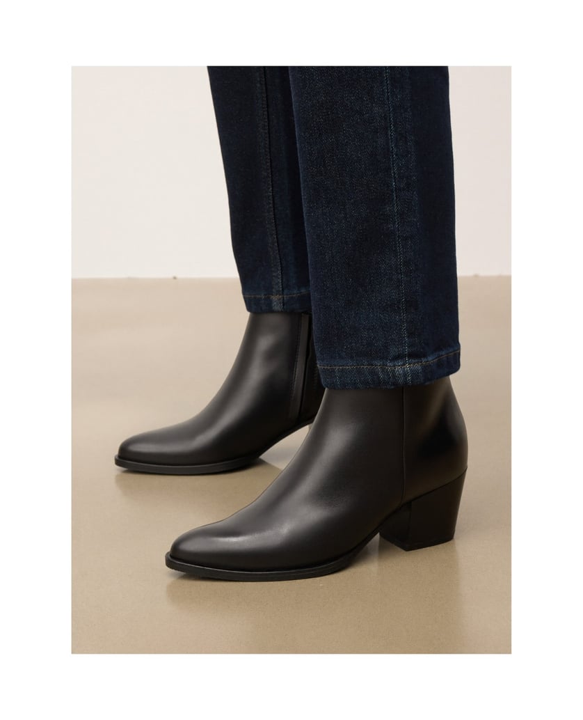 Kazar-Klassische-Lederstiefel-mit-Reißverschluss-schwarz