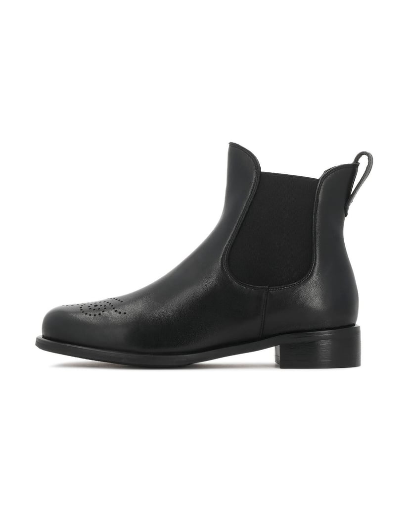 Kazar-Schwarze-Chelsea-Stiefel-aus-Leder-schwarz