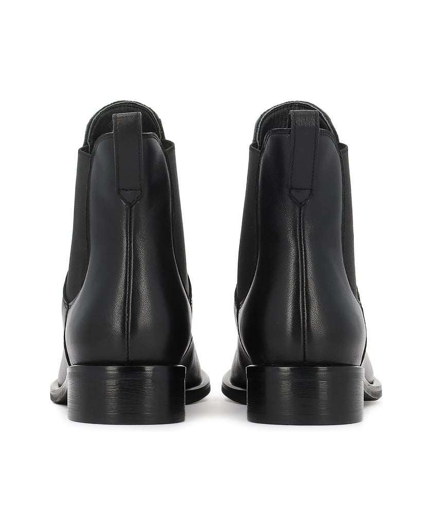 Kazar-Schwarze-Chelsea-Stiefel-aus-Leder-schwarz