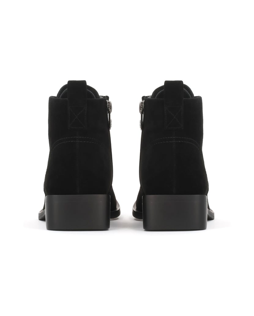 Kazar-Wildlederstiefel-mit-Retro-Nasenpads-schwarz