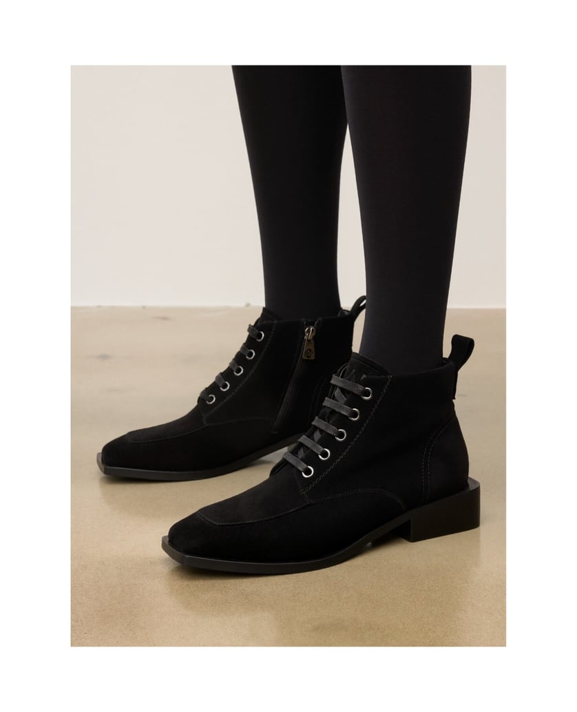 Kazar-Wildlederstiefel-mit-Retro-Nasenpads-schwarz