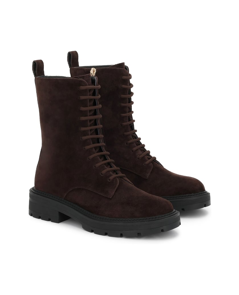 Kazar-Wildlederstiefel-mit-hohem-Schaft-dunkelbraun
