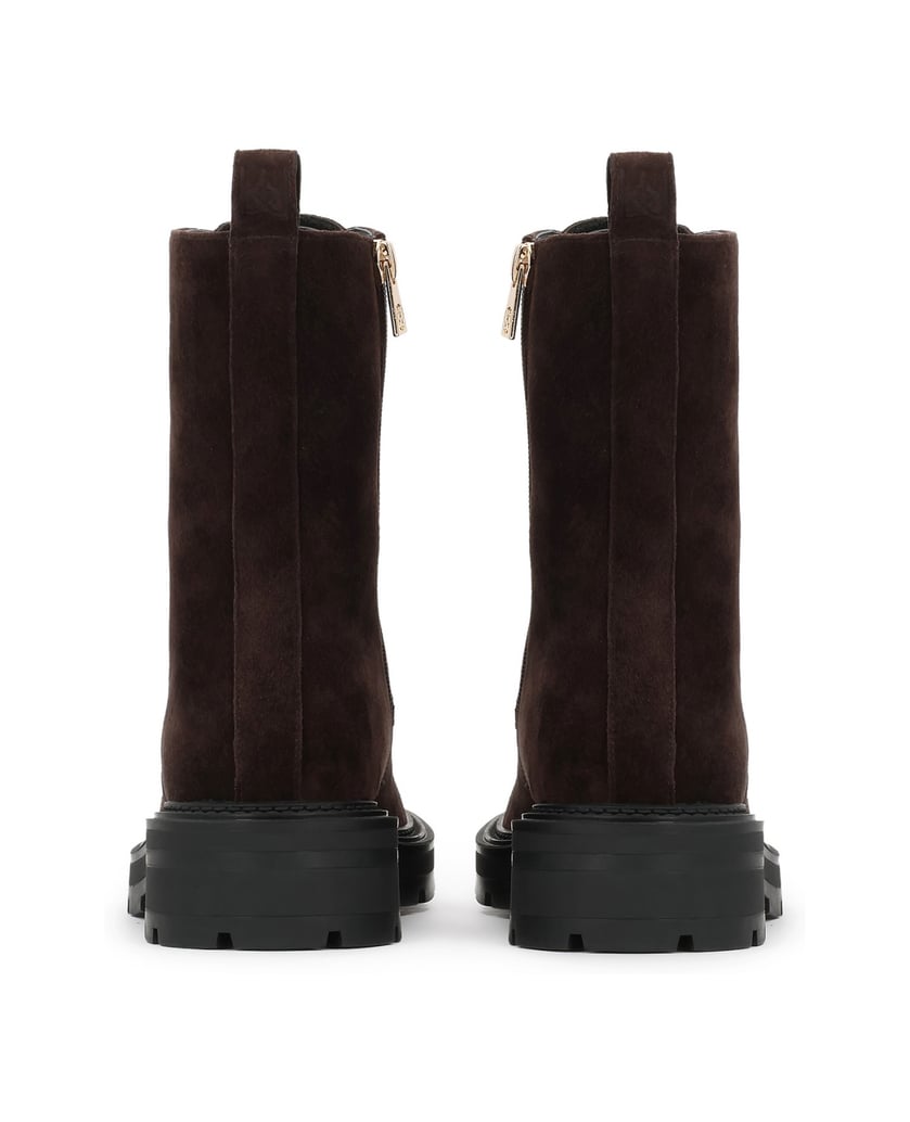 Kazar-Wildlederstiefel-mit-hohem-Schaft-dunkelbraun