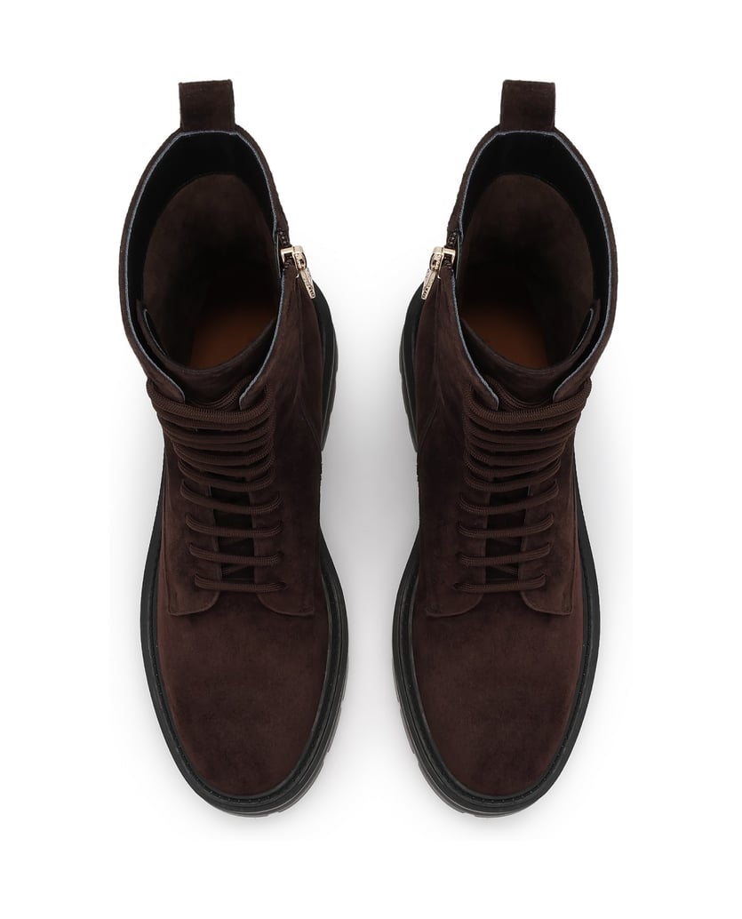 Kazar-Wildlederstiefel-mit-hohem-Schaft-dunkelbraun