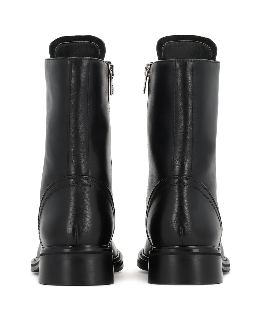 Kazar-Lässige-Lederstiefel-für-Frauen-schwarz