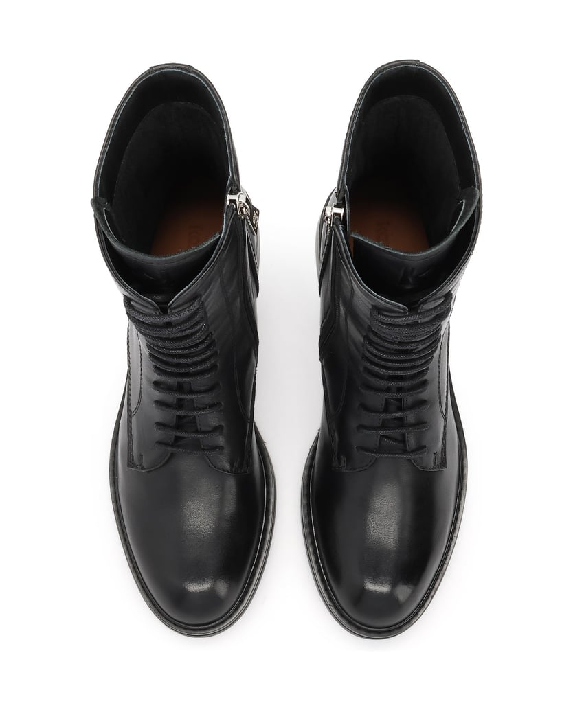 Kazar-Lässige-Lederstiefel-für-Frauen-schwarz