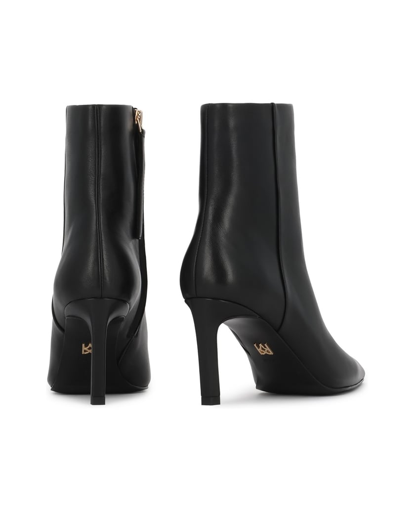 Kazar-Elegante-Stiefel-mit-Stilettoabsatz-aus-Glattleder-schwarz