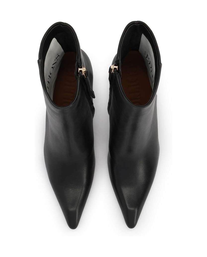 Kazar-Elegante-Stiefel-mit-Stilettoabsatz-aus-Glattleder-schwarz