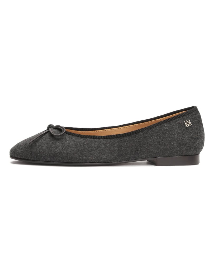 Kazar-Strukturierte-Ballerinas-aus-grauem-Stoff-grau