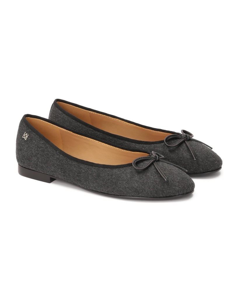 Kazar-Strukturierte-Ballerinas-aus-grauem-Stoff-grau