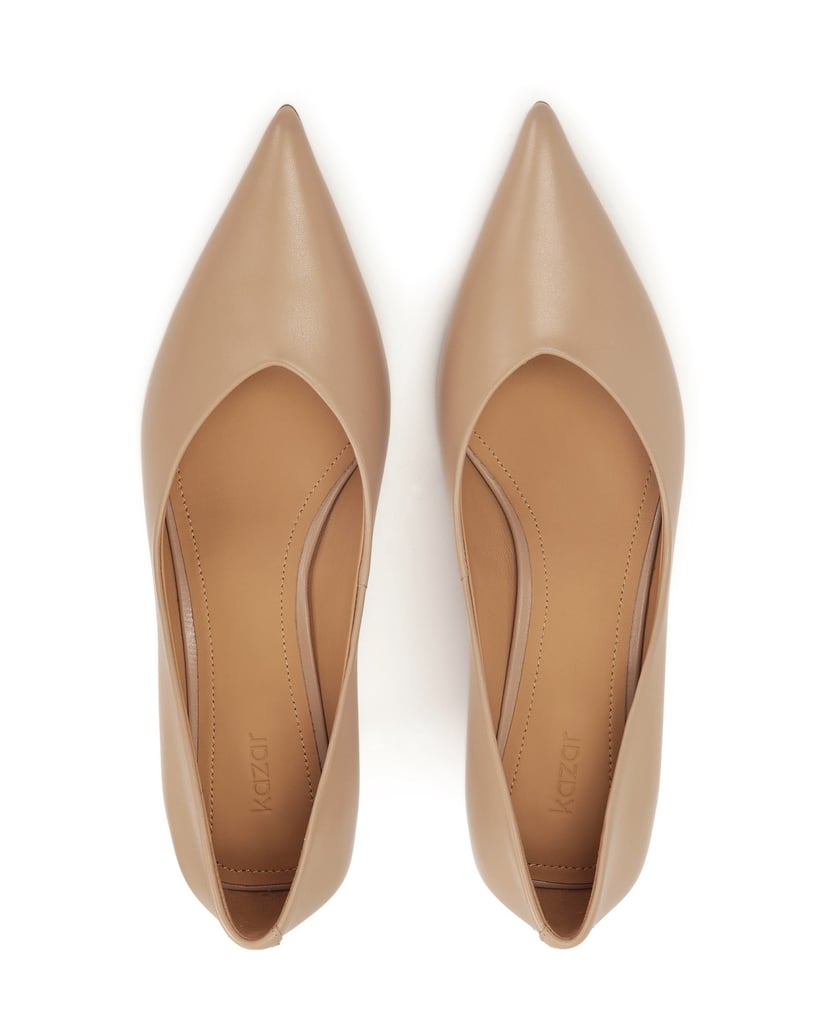 Kazar-Klassische-beigefarbene-Lederpumps-beige