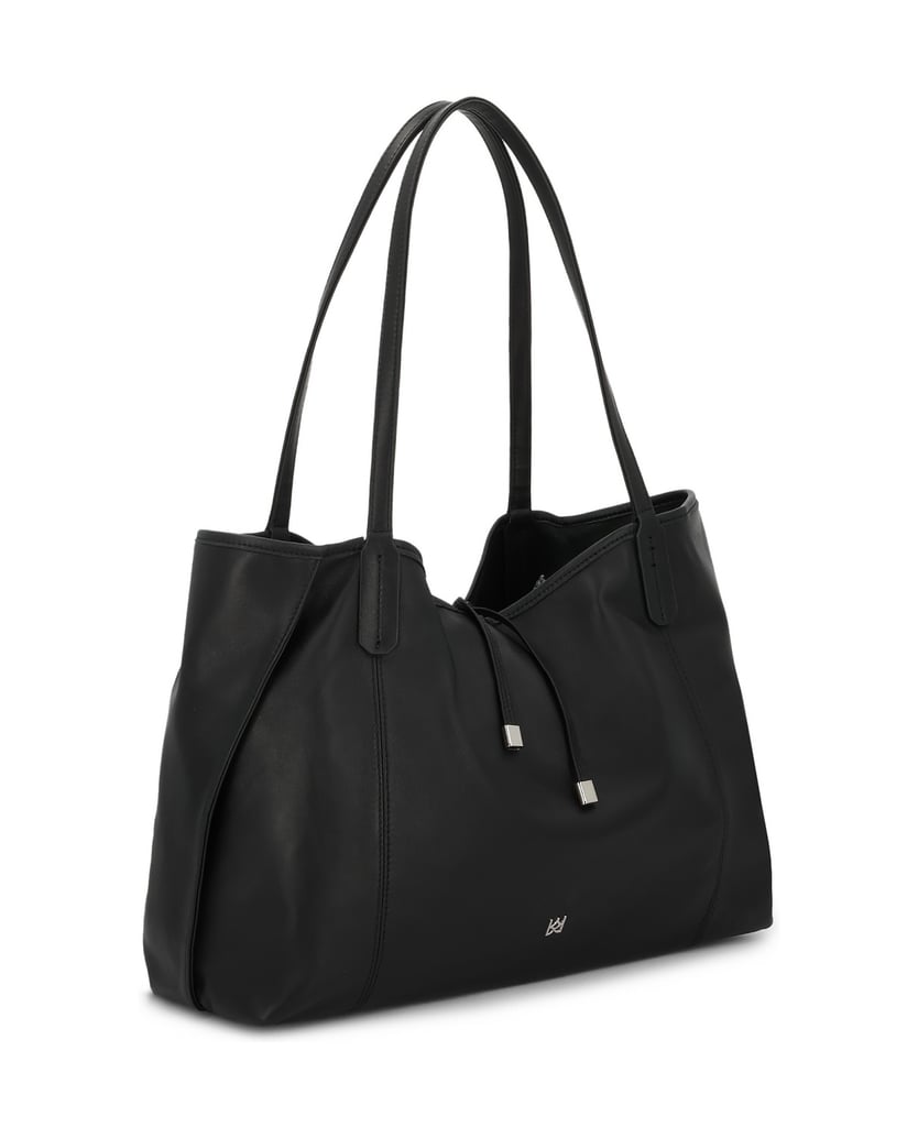 Kazar-Lederhandtasche-mit-herausnehmbarem-Einsatz-schwarz