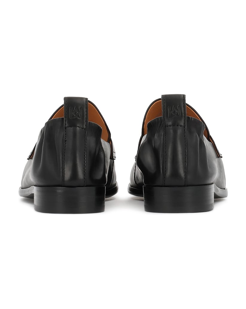 Kazar-Schwarze-Slipper-mit-Gummizug-an-der-Ferse-schwarz