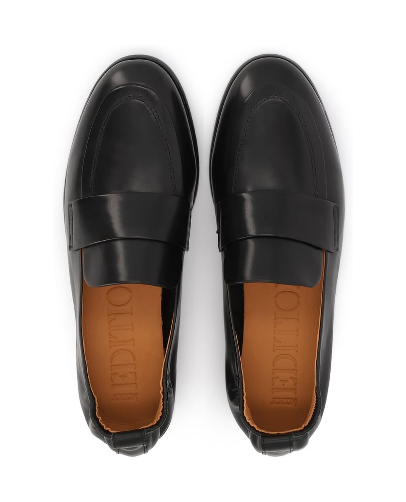 Kazar-Schwarze-Slipper-mit-Gummizug-an-der-Ferse-schwarz