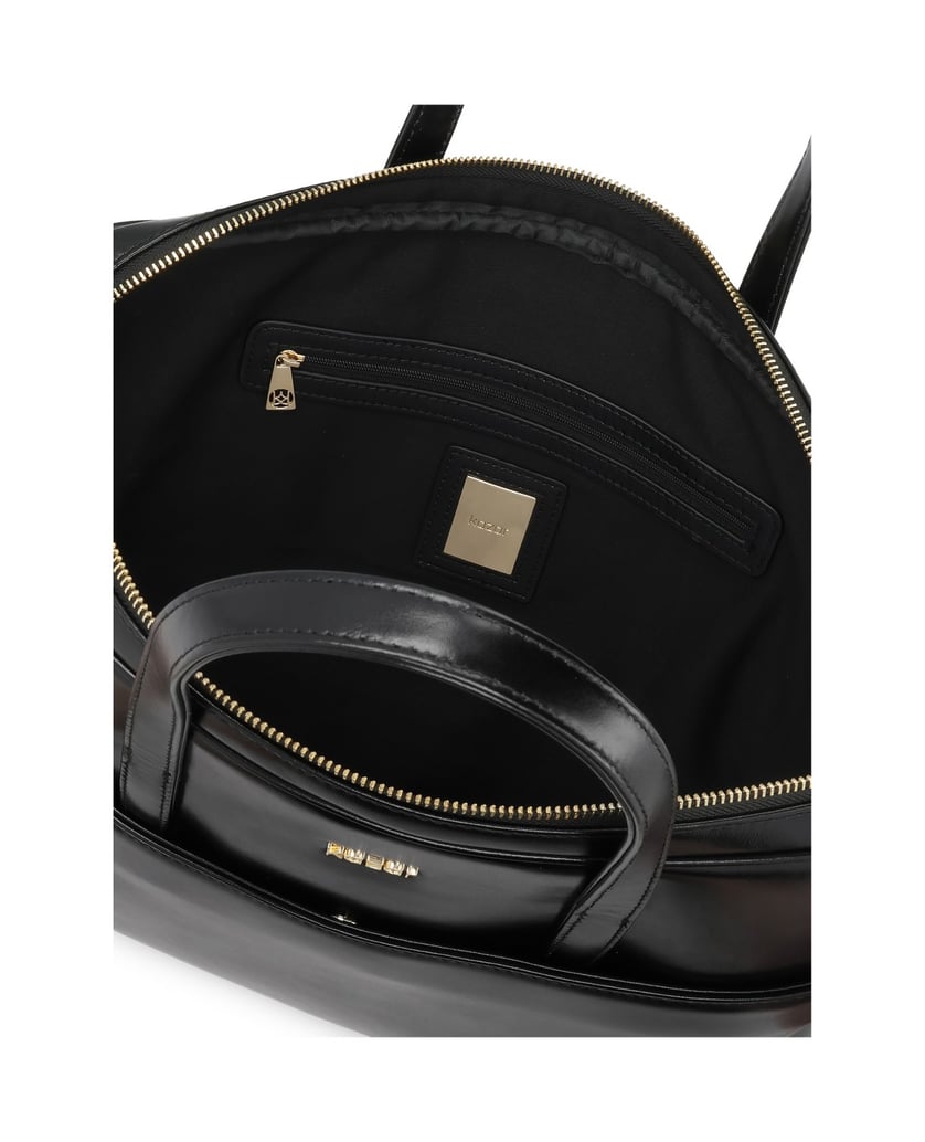 Kazar-Elegante-Laptoptasche-aus-Leder-schwarz