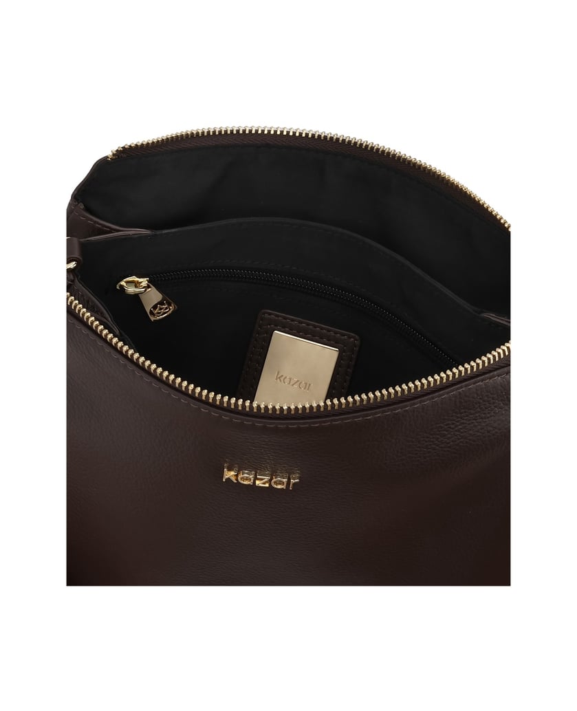 Kazar-Kleine-braune-Handtasche-mit-zwei-Riemen-braun