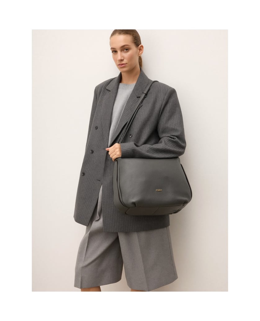 Kazar-Graue-Handtasche-mit-bequemer,-lockerer-Passform-grau