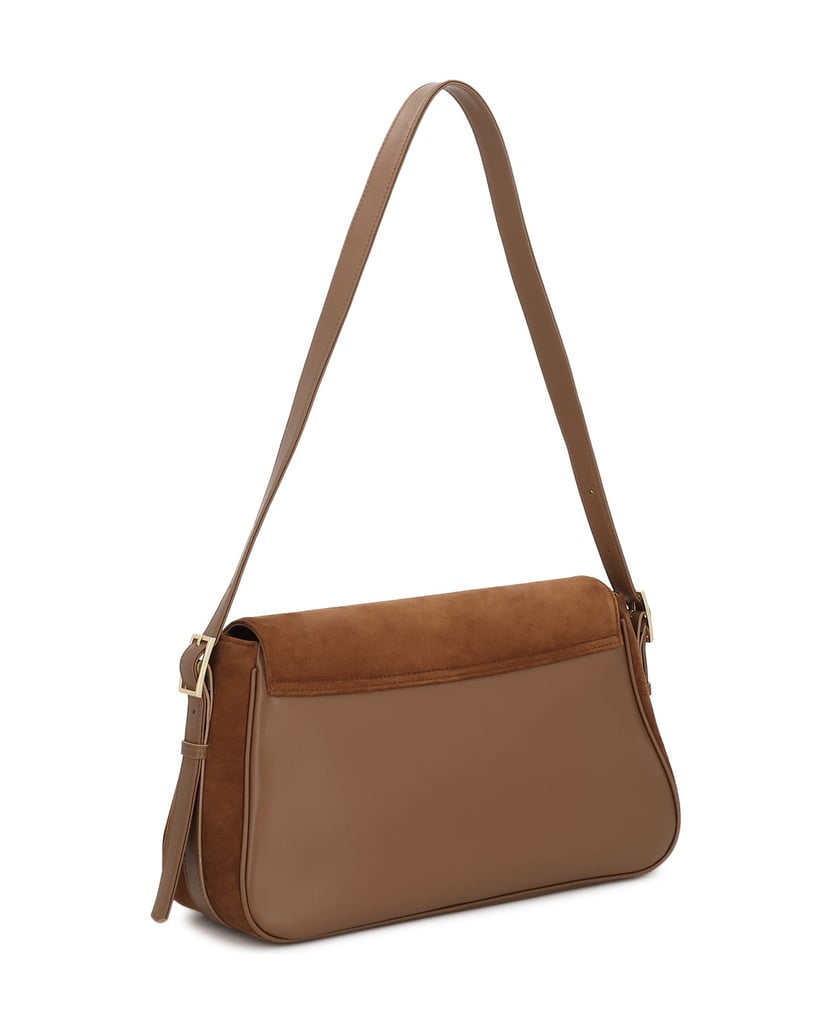 Kazar-Hellbraune-Wildlederhandtasche-mit-KAZAR-Logo.-camel