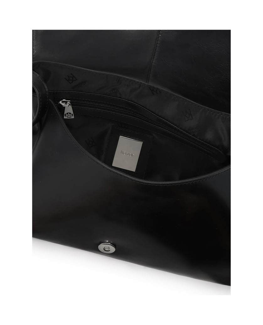 Kazar-Schwarze-Handtasche-mit-Riemen-schwarz