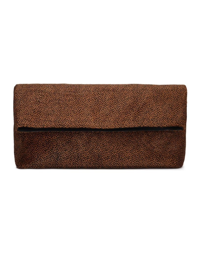 Kazar-Lederhandtasche-mit-Naturborsten-in-Braun--und-Schwarztönen-braun