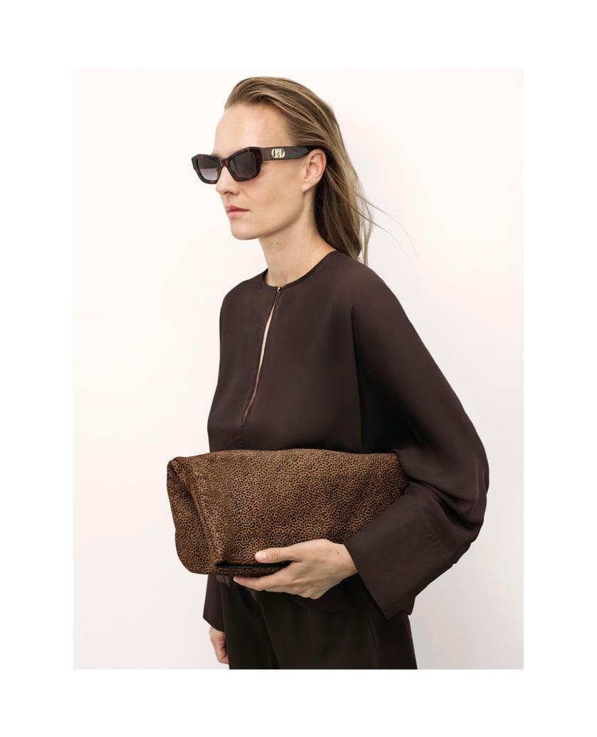 Kazar-Lederhandtasche-mit-Naturborsten-in-Braun--und-Schwarztönen-braun