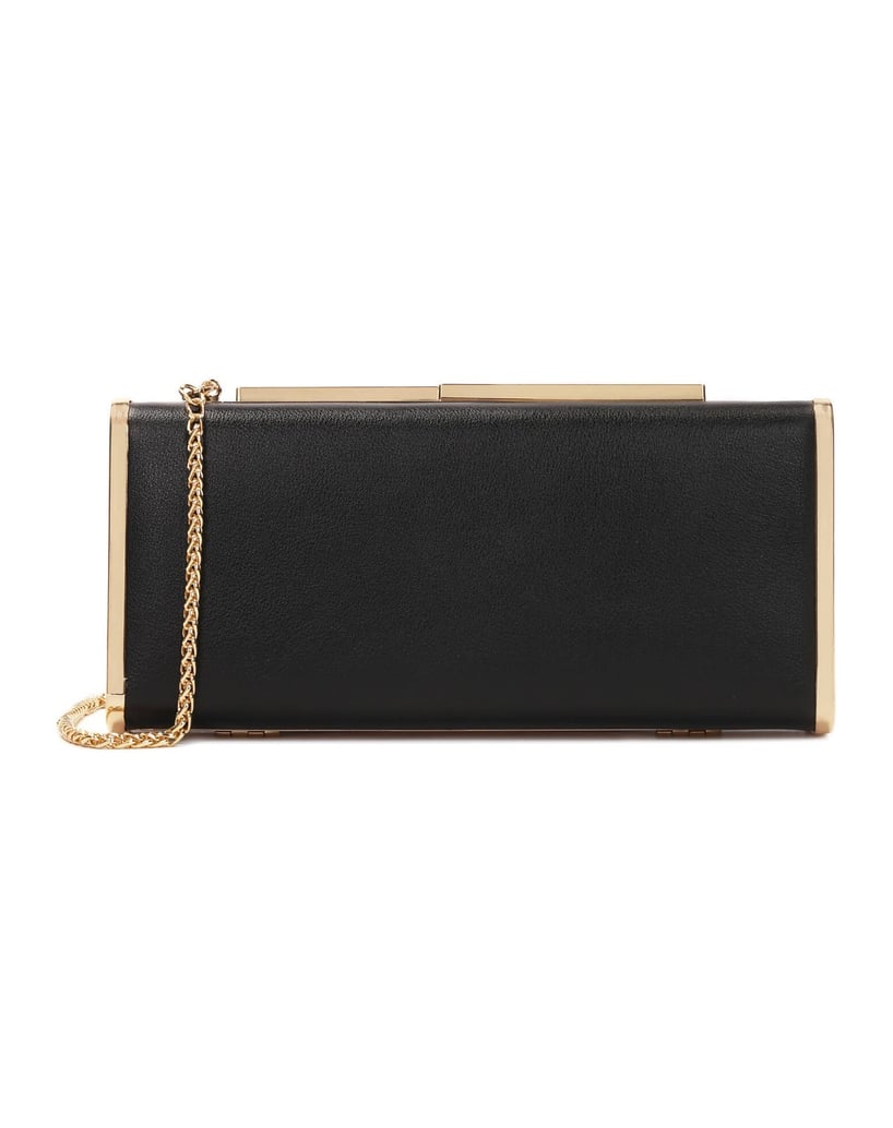 Kazar-Abendhandtasche-mit-eleganter-Hardware-schwarz