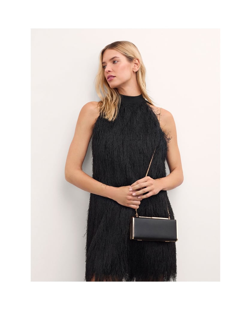 Kazar-Abendhandtasche-mit-eleganter-Hardware-schwarz
