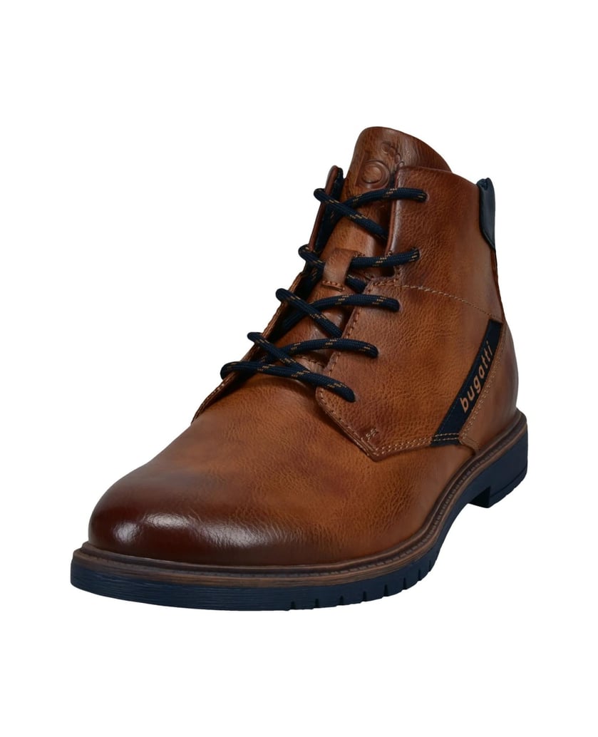 BUGATTI-Schnürstiefel-cognac
