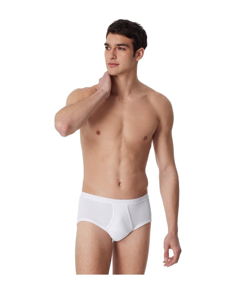 SCHIESSER-Herren-Slip-4er-Pack-Original-Classics-4P-weiss