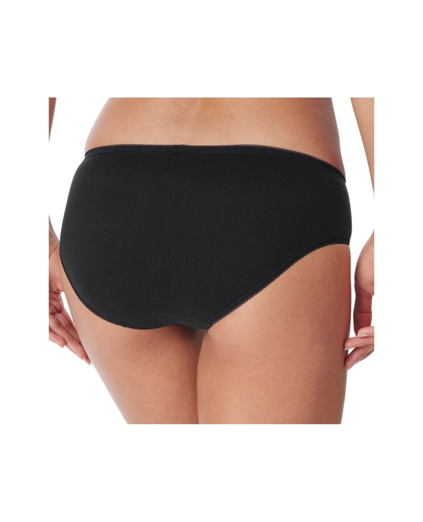 SCHIESSER-Damen-Slip-6er-Pack-Cotton-Essentials-6P-schwarz