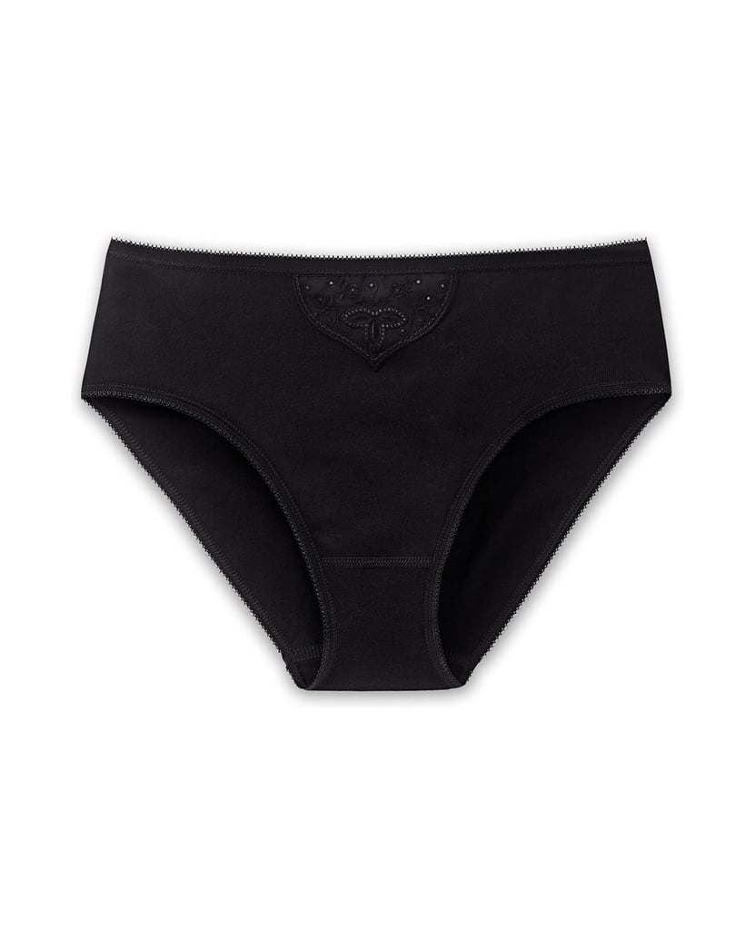 SCHIESSER-Damen-Slip-6er-Pack-Cotton-Essentials-6P-schwarz