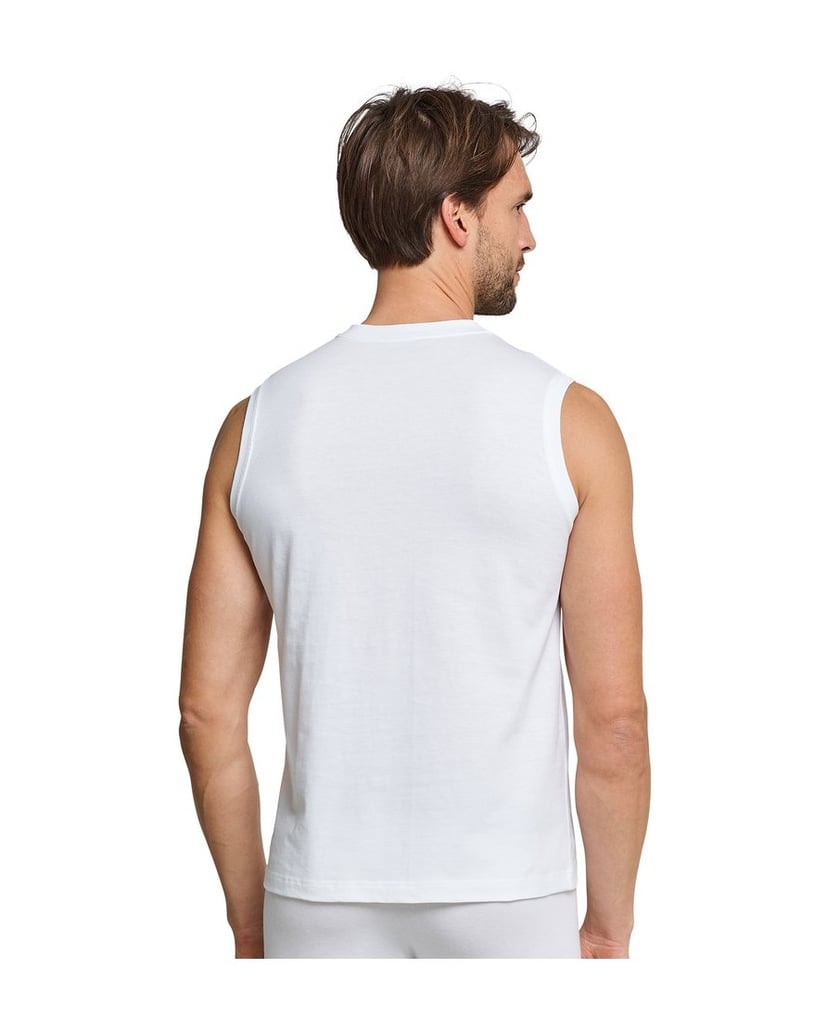 SCHIESSER-Herren-Unterhemd-4er-Pack-Essentials-4P-weiss
