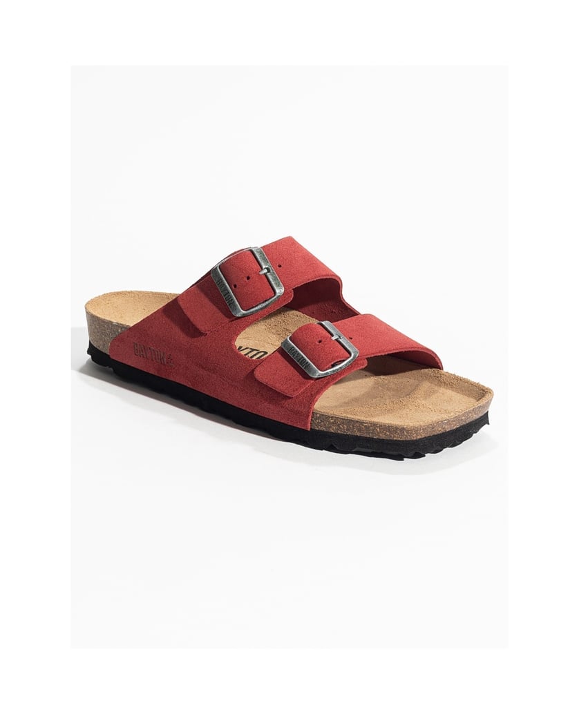 Bayton-Pantoletten-damen-Atlas-Vegan-rot