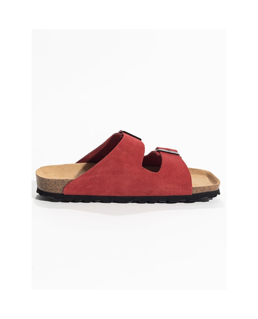 Bayton-Pantoletten-damen-Atlas-Vegan-rot
