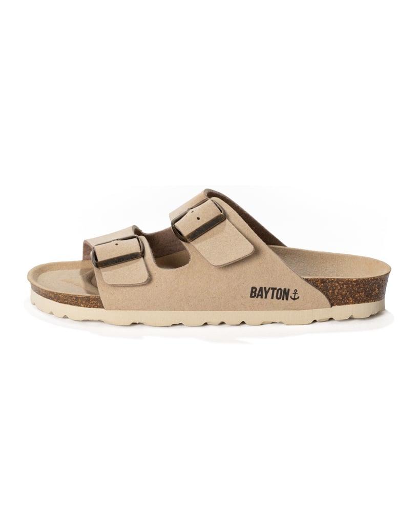 Bayton-Pantoletten-damen-Atlas-Vegan-beige