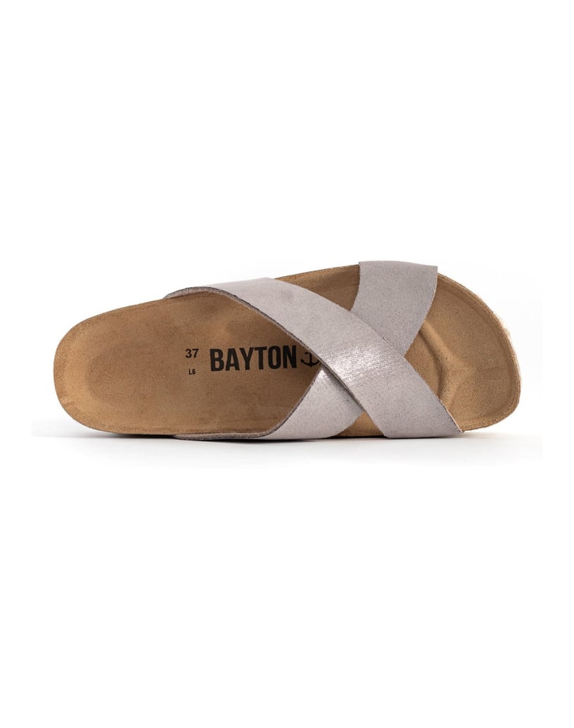 Bayton-Penelope-Leder-Pantoletten-grau