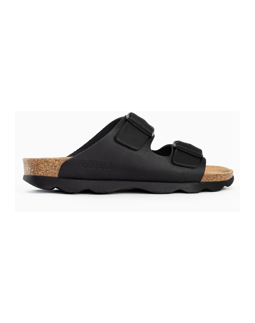 Bayton-Women's-Atlas-leather-mules-schwarz