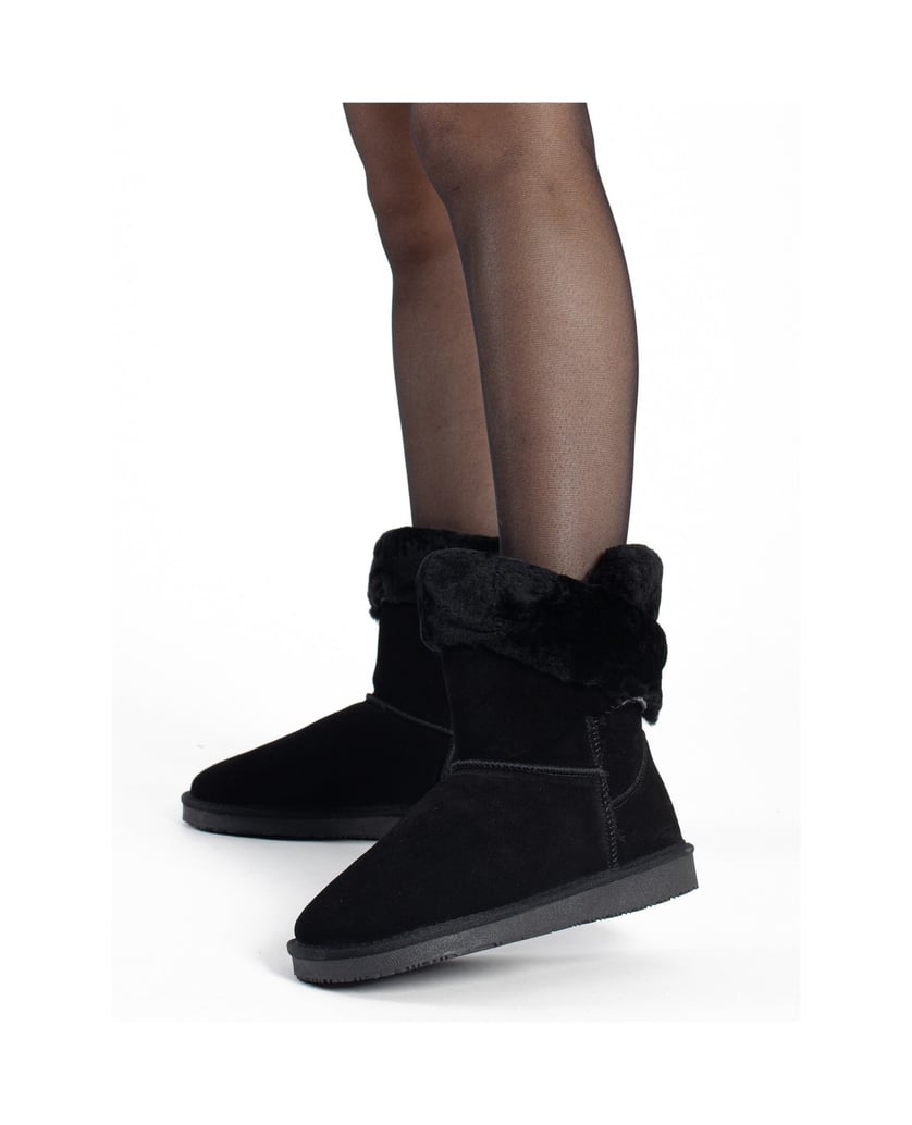Gooce-BEVERLY-Winter-Suede-Boots-schwarz