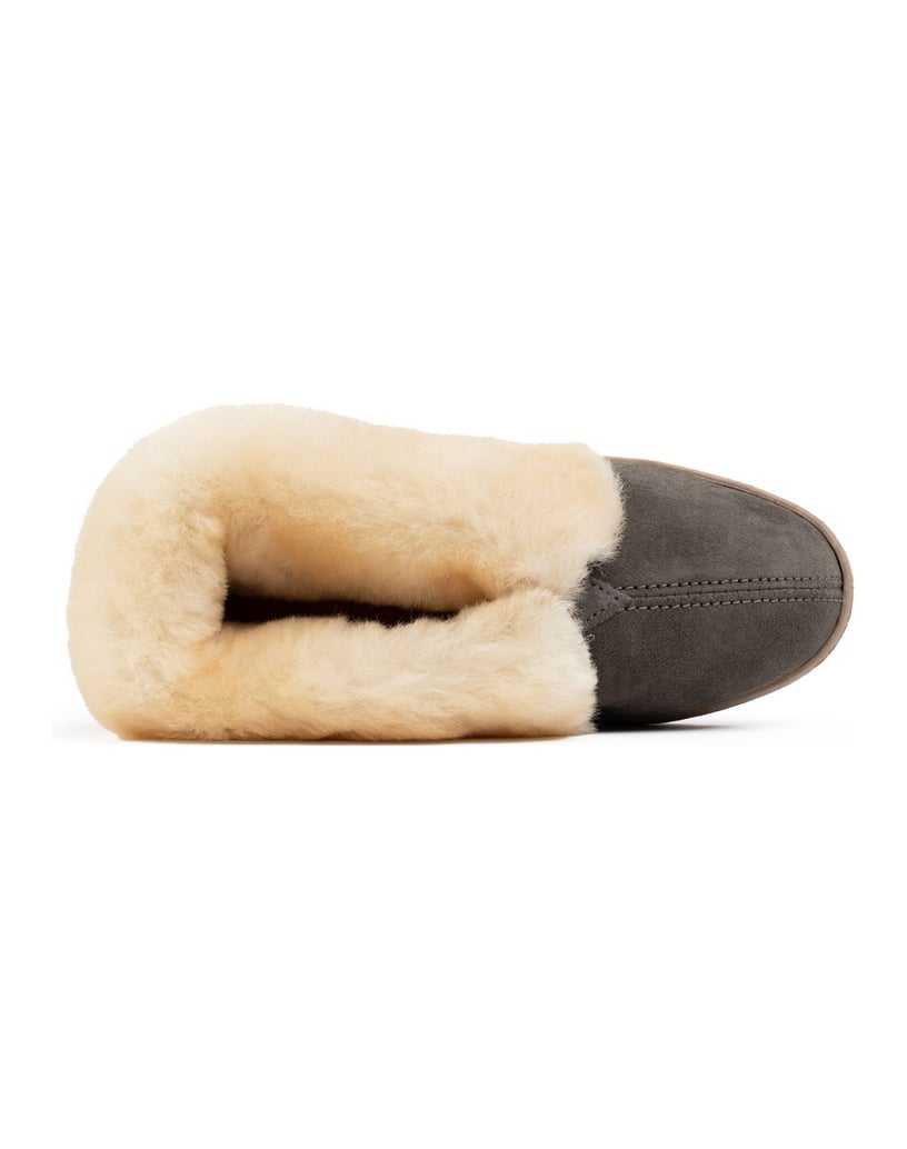 MINNETONKA-Sheepskin-Ankle-Boot-grau