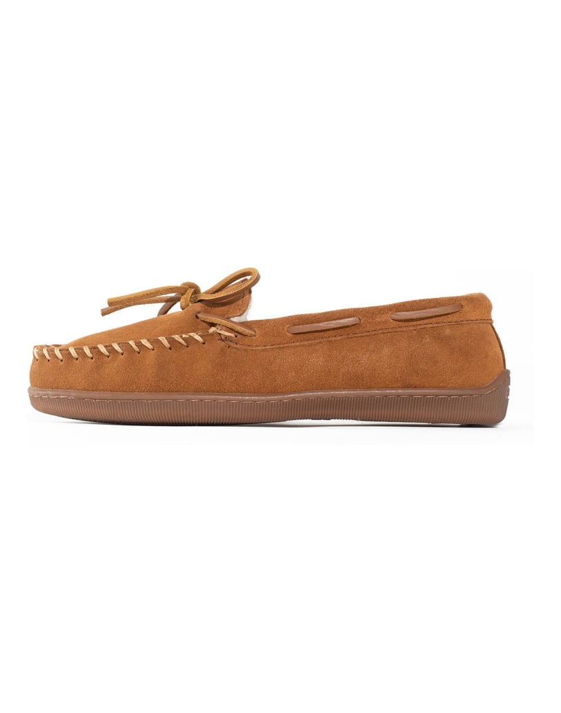 MINNETONKA-Pile-lined-Hardsole-Slippers-braun