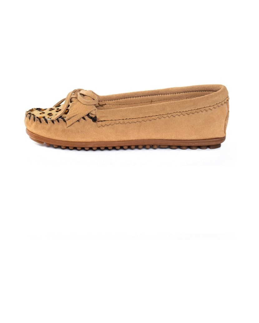 MINNETONKA-Leopard-Kilty-Moccasins-schwarz
