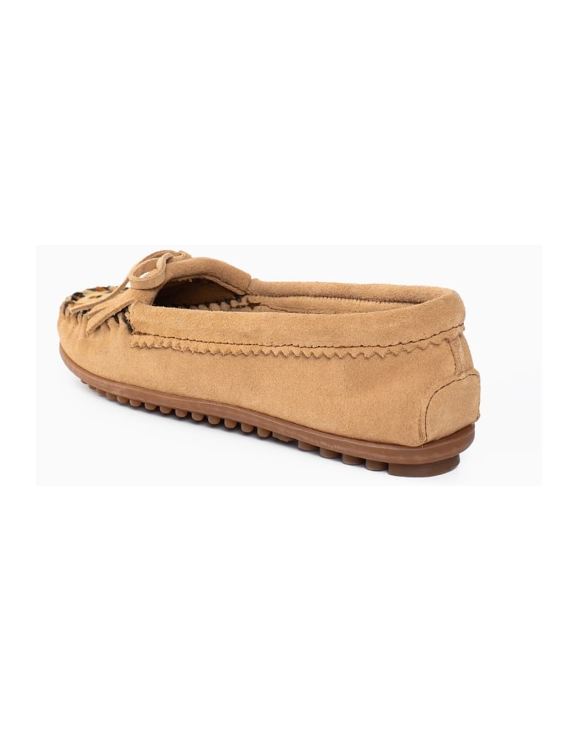 MINNETONKA-Leopard-Kilty-Moccasins-schwarz