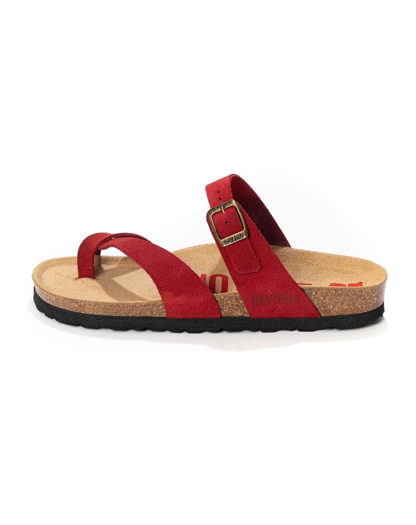 Bayton-Pantoletten-damen-Diane-rot
