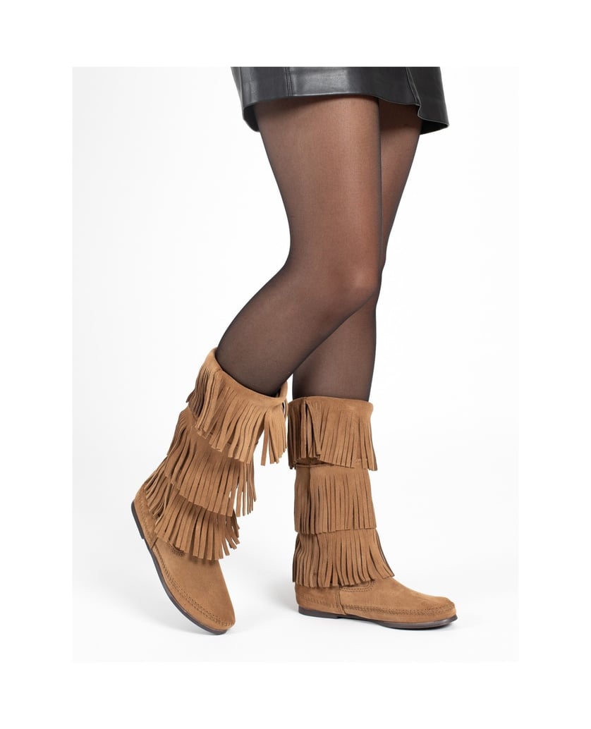 MINNETONKA-3-Layer-Fringe-Knee-High-Boots-camel