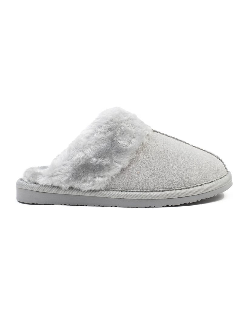 MINNETONKA-Chesney-Slide-Slipper-hellgrau