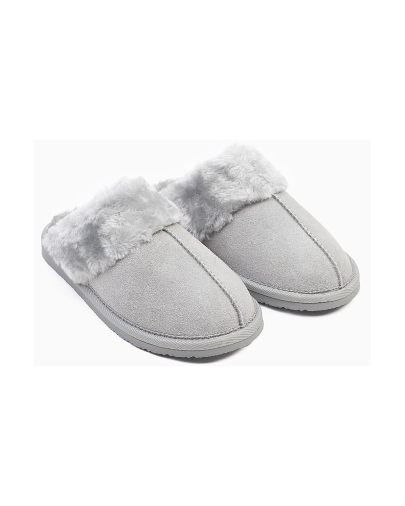 MINNETONKA-Chesney-Slide-Slipper-hellgrau