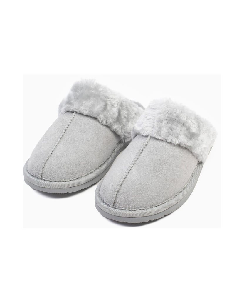 MINNETONKA-Chesney-Slide-Slipper-hellgrau